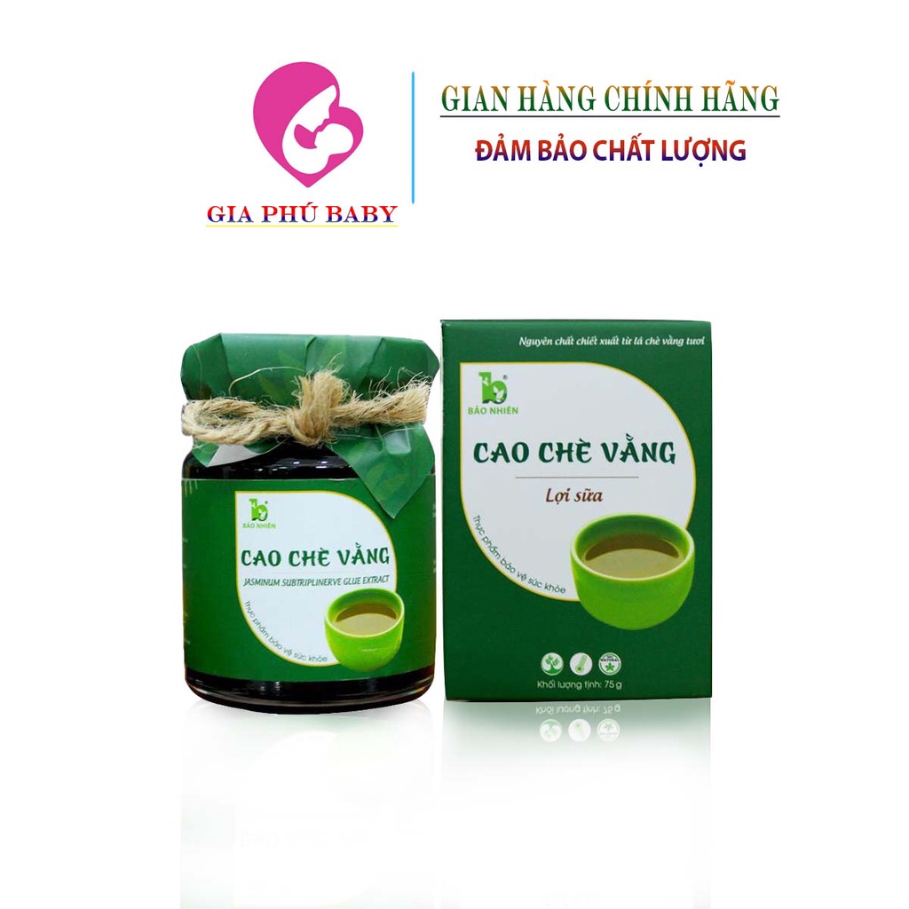 Cao chè vằng Bảo Nhiên lợi sữa cho mẹ sau sinh 75g