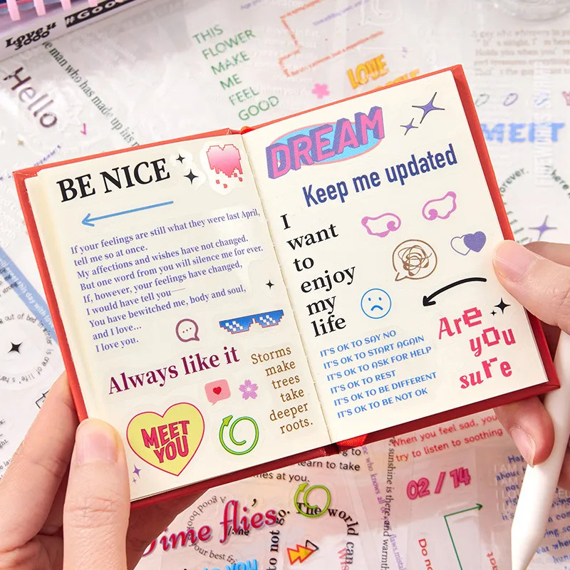 Sticker chữ Meet You - Set 04 tờ