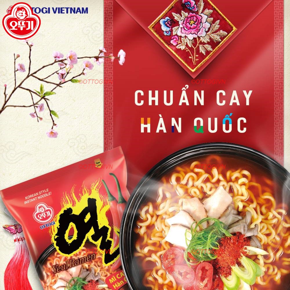 Thùng 20 gói mì Yeul cay Otoki 120g