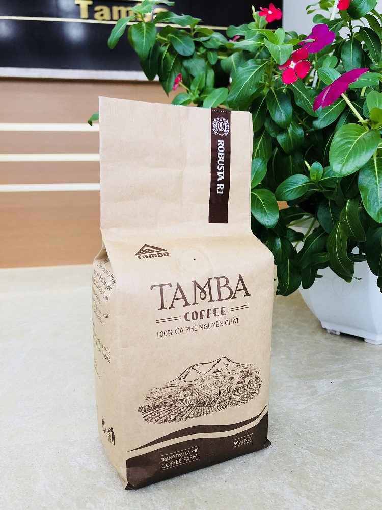 Cà phê bột Robusta R1 - Dark Roast - Tamba Coffee - 500gr