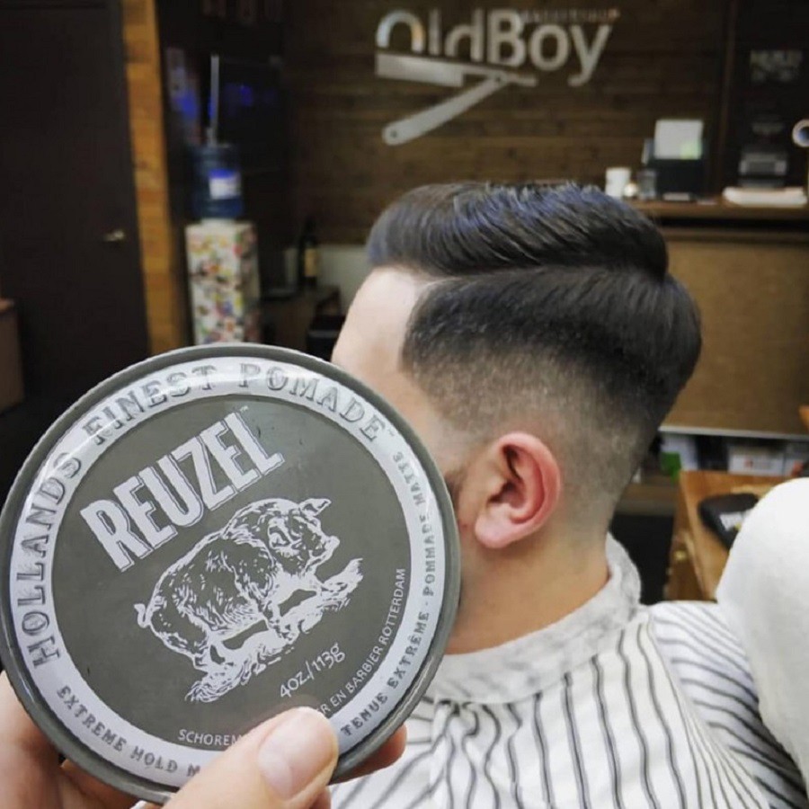 Sáp vuốt tóc Reuzel Extreme Hold Matte - lợn xám
