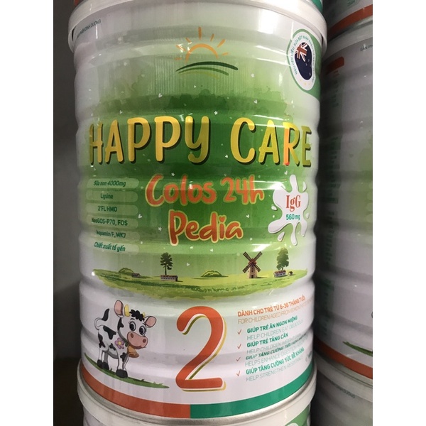 Sữa HAPPY Care Colos 24h Pedia lon 400g lon 900g  hàng kèm quà tặng