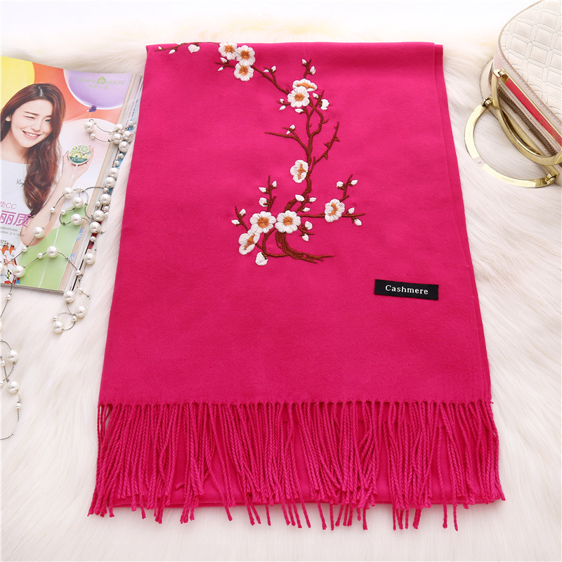 Khăn choàng nữ Cashmere Chất Len Dệt Mịn Thu Đông