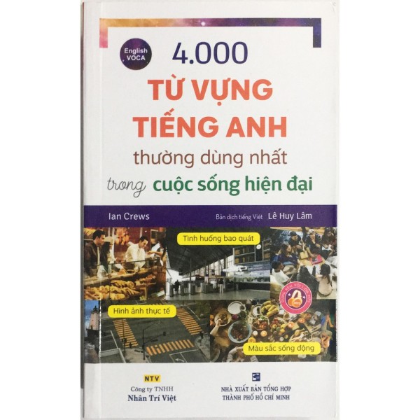 Sách - 4000 Từ Vựng Tiếng Anh Thường Dùng  Trong Cuộc Sống Hiện Đại ( Tranh Màu )
