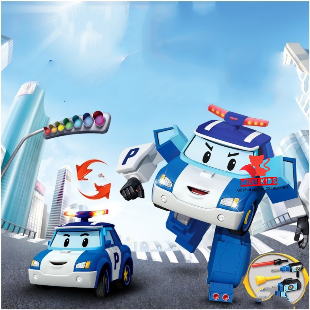 Đồ Chơi ROBOCAR POLI Robot Biến Hình Xe Cứu Hỏa Roy