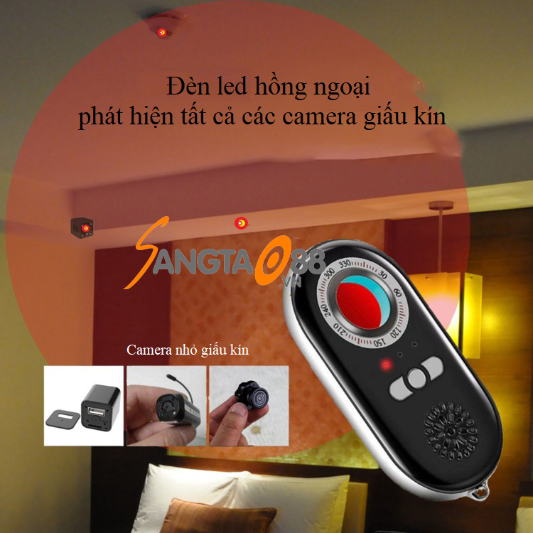 Máy dò camera kiêm báo động chống trộm K98 ( báo động rung cao cấp )