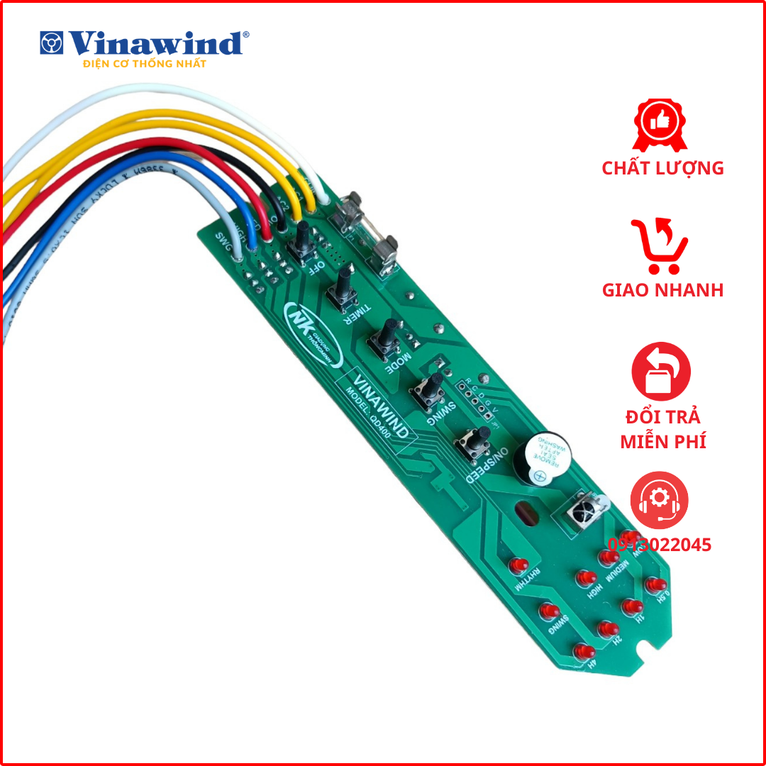 Mạch quạt cây Vinawind - Điện cơ thống nhất (Hàn sẵn dây dài 12cm)