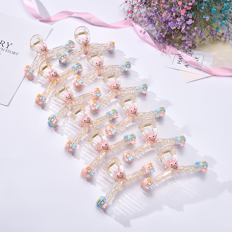 Kẹp càng cua chéo trong răng gắn charm - ( 1 cái)