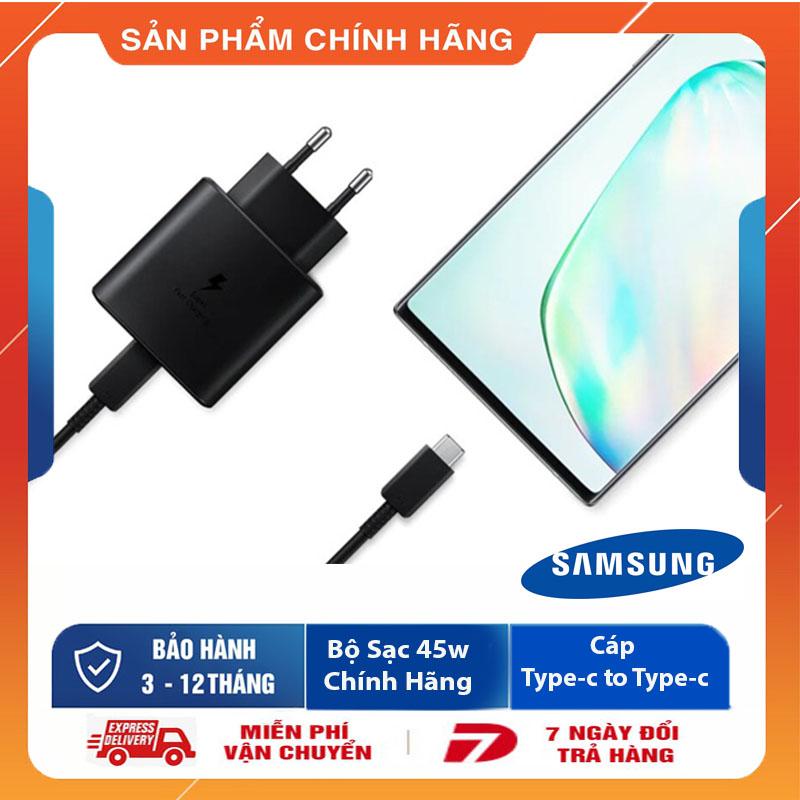 Bộ Sạc Nhanh 45W Cho Samsung Note 10 Plus - Cáp 5A