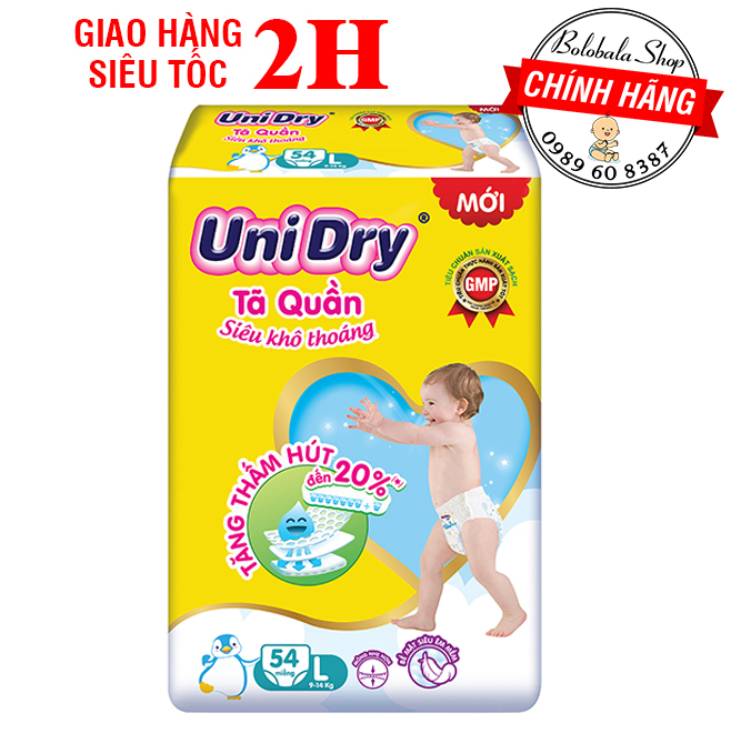 [HCM]Tã quần Unidry M60/ L54/ XL48/ XXL44/ M76/ L68/ XL60/ XXL54