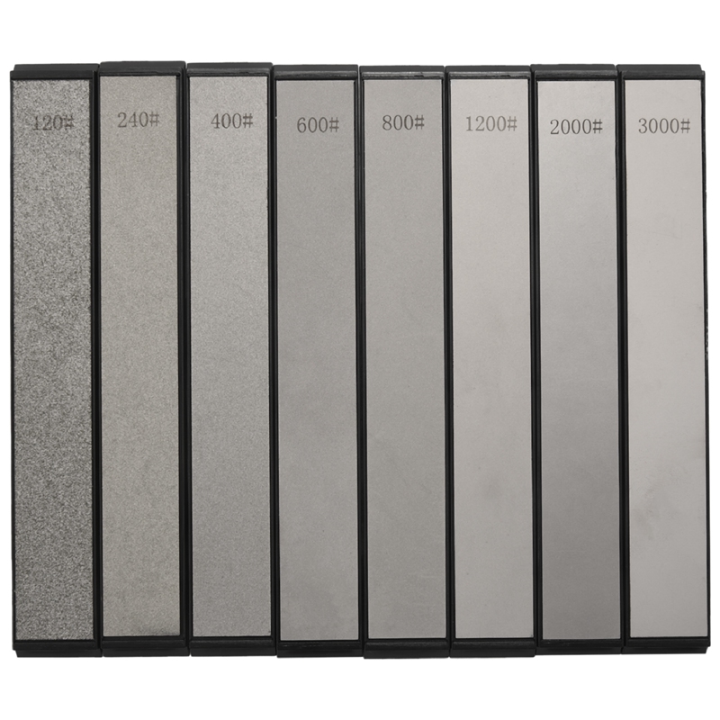 8pcs Kim Cương Đá Bar dao mài góc cố định Mài Kim Cương Whetstone bếp frinding lưỡi mài