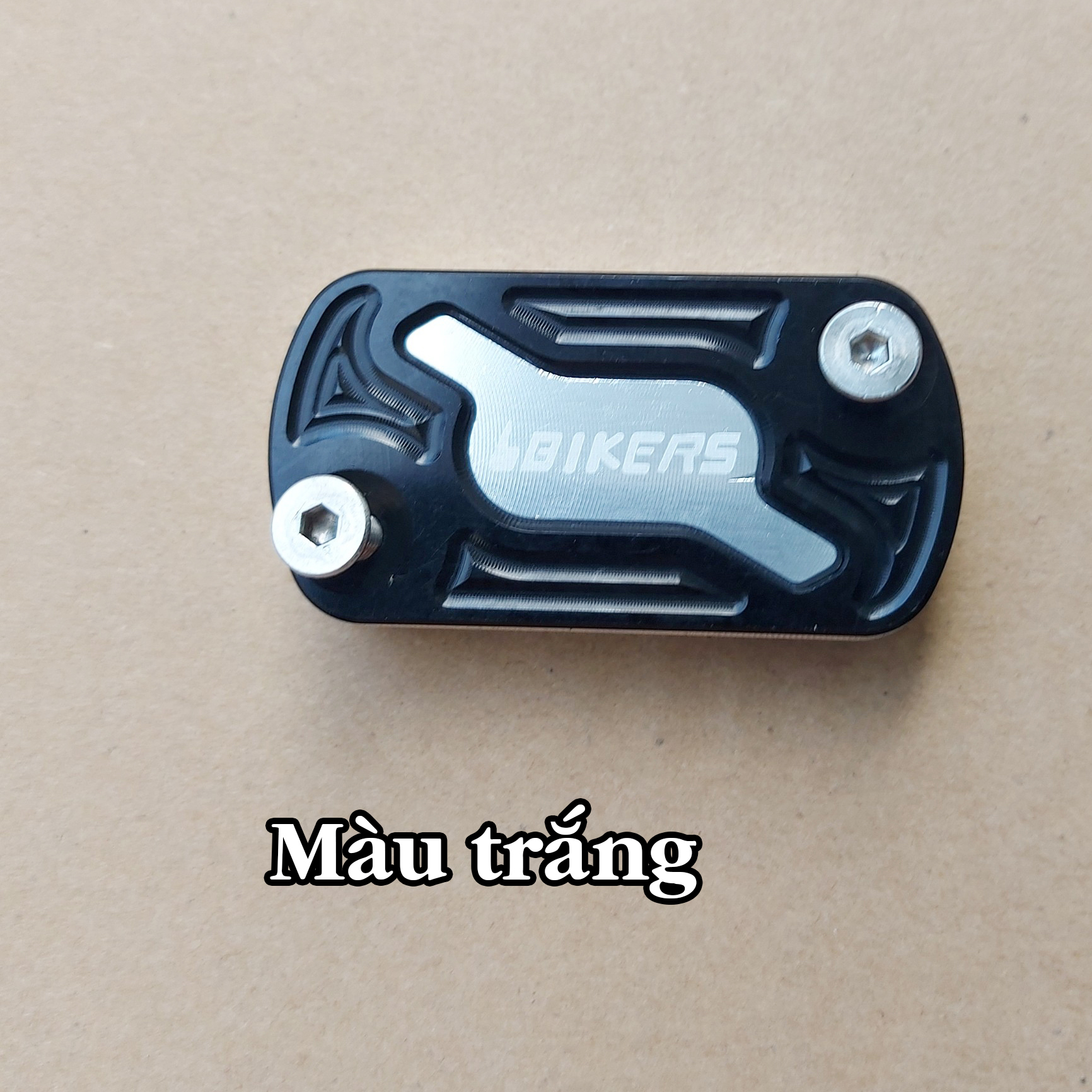 Nắp đậy bình dầu thắng đĩa xe máy 2 lỗ xéo