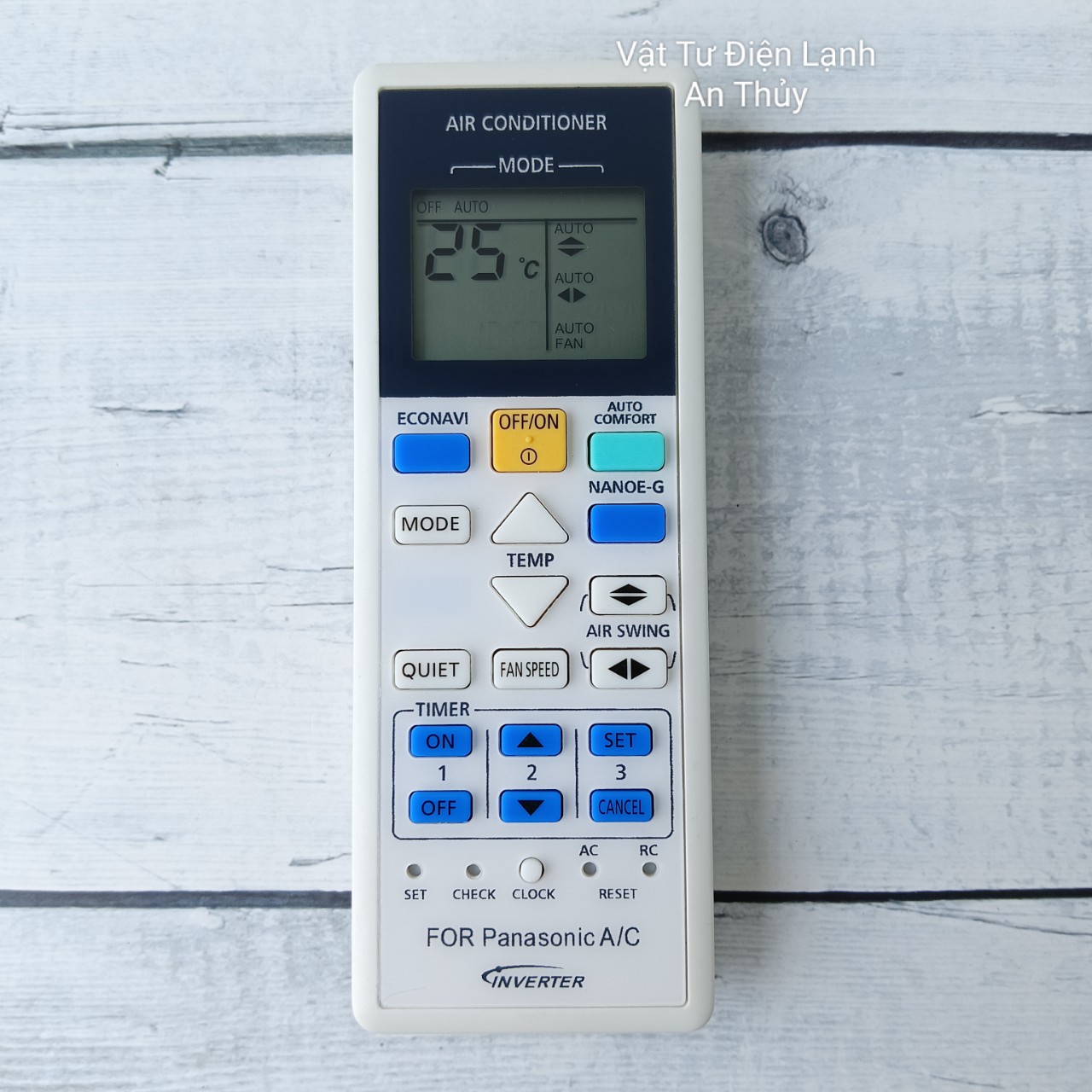 Remote máy lạnh PANASONIC INVER 2 chiều