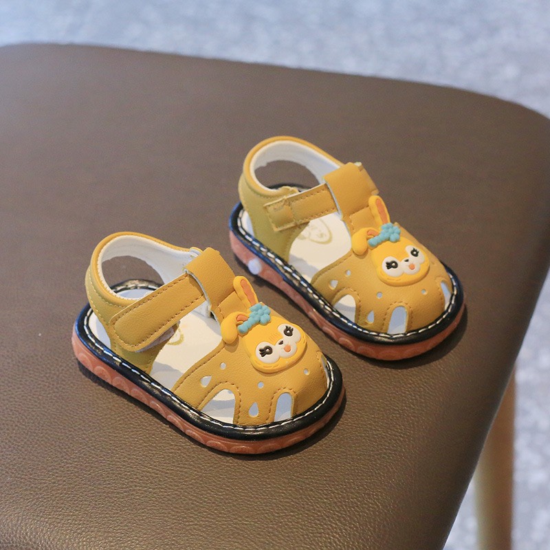 Sandal tập đi CÓ CÒI bíp bíp xinh xắn cho bé SD001Y, Giay tap di uala, Dép tập đi cho bé, Giay cong chua tap di cho be, Xăng đan bé gái, Giay phat sang cho be - TOP sản phẩm BabyMall Vietnam