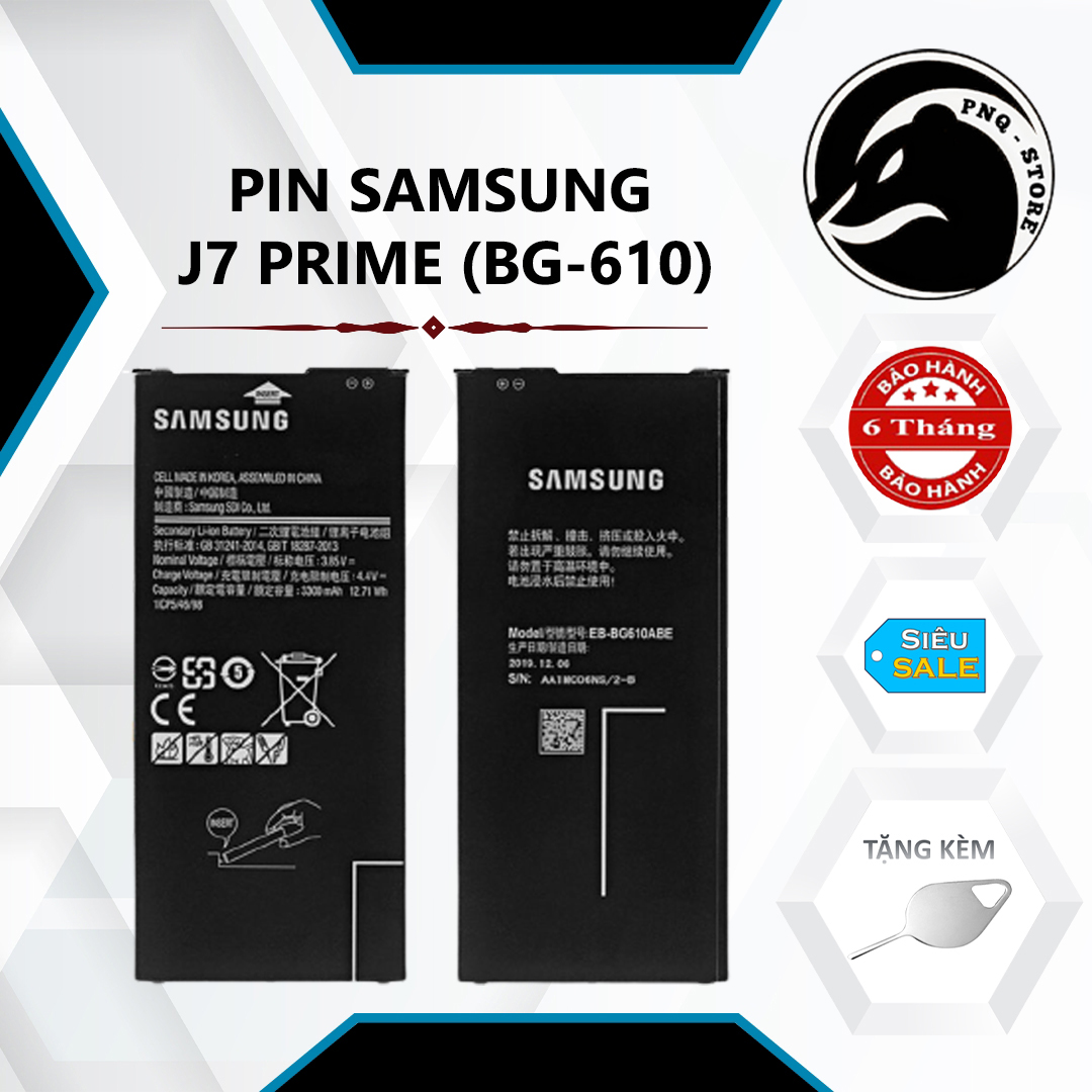 Pin dành cho SAMSUNG J7 Prime (BG-610ABE), On 7 (2016), J6 Plus dung lượng 3300mAh - BH 06 Tháng