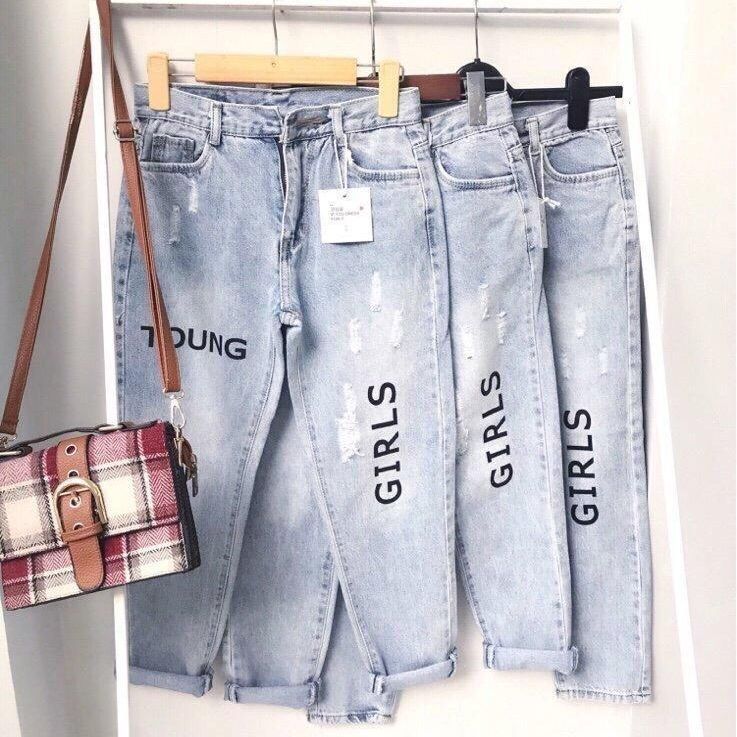 Quần jeans nữ quần baggy nữ mới quần bò baggy quần ống rộng nữ PHƯƠNG VI FASHION