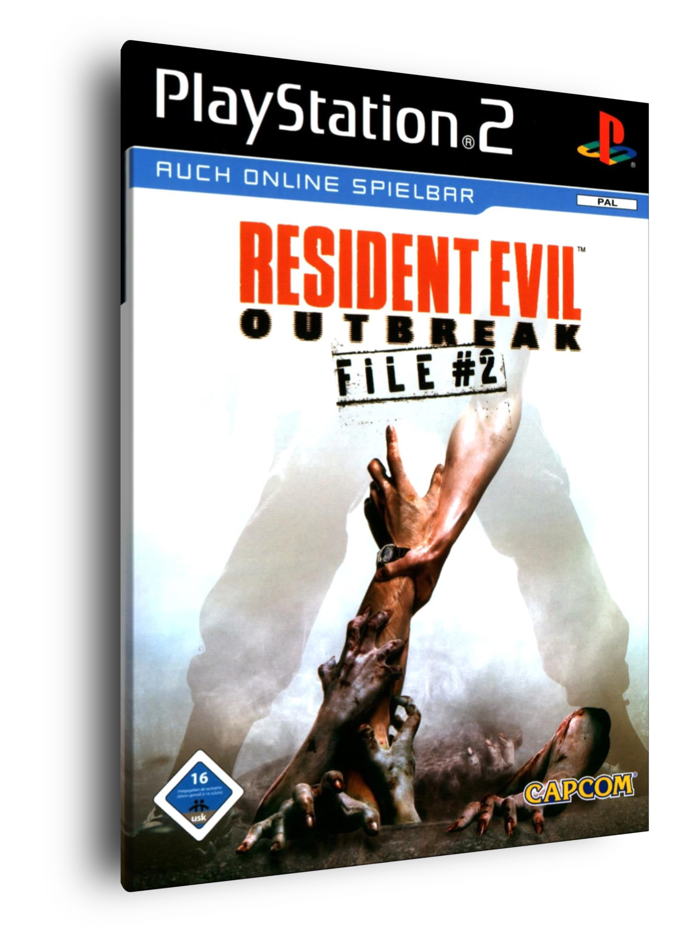 Đĩa game ps2, resident evil outbreak: file #2. cho ps2