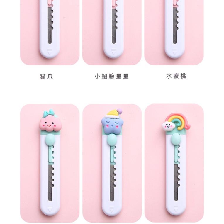 [FreeShip] Dao Rọc Giấy Siêu Cute Đầu Charm