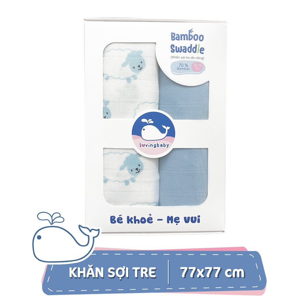 Khăn tắm sợi tre cho bé size trung - 77x77cm