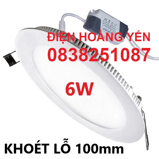 Bộ 5 đèn Led âm trần siêu mỏng 6w (Ánh sáng trắng)