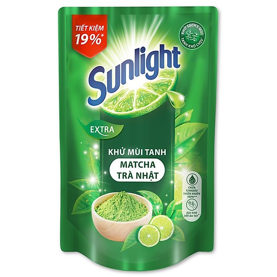 [HCM]Túi Nước Rửa Chén Sunlight 750g -Chanh 100 %