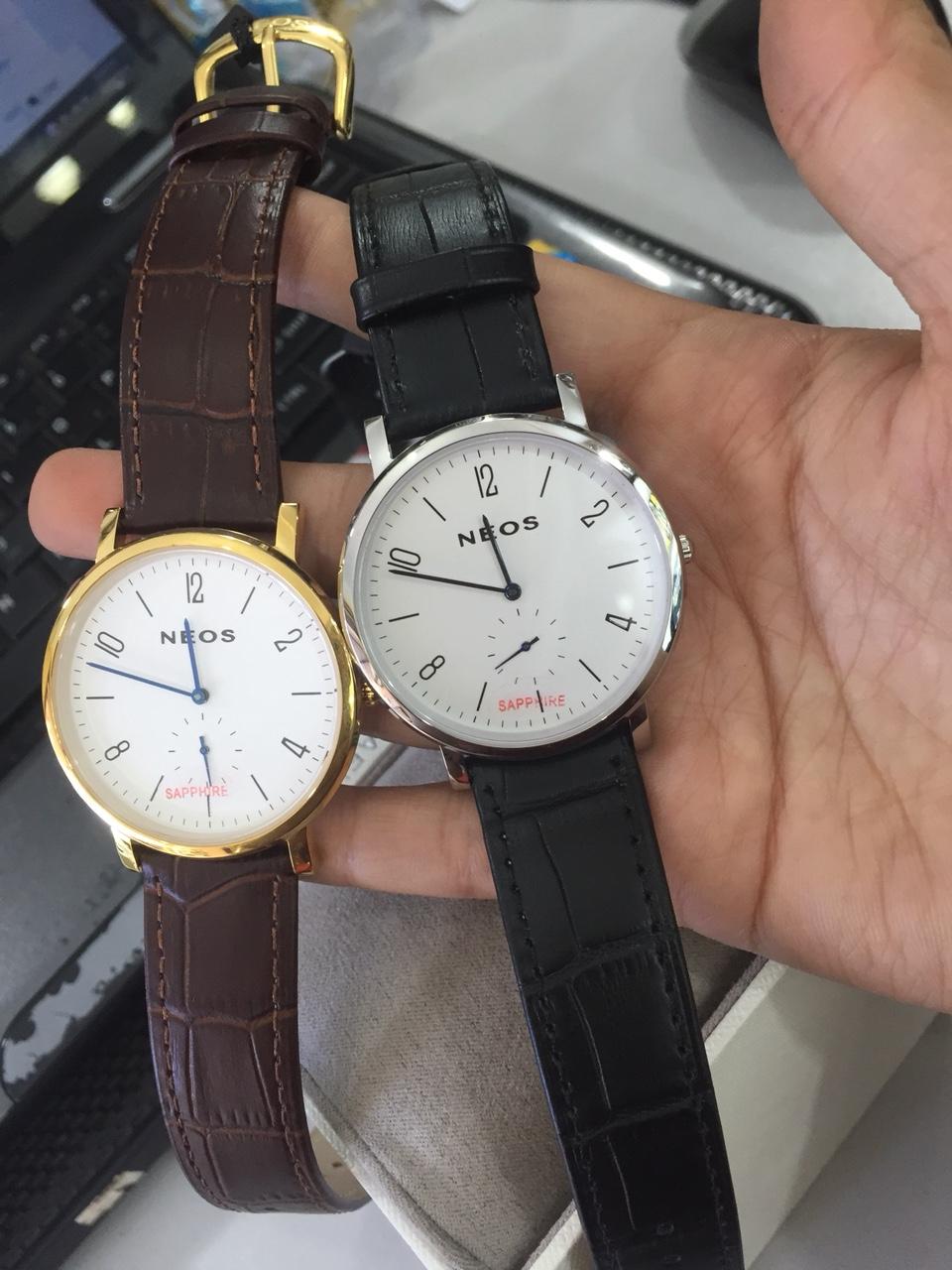 [HCM]Đồng Hồ Neos 40728M Dây Da Nam