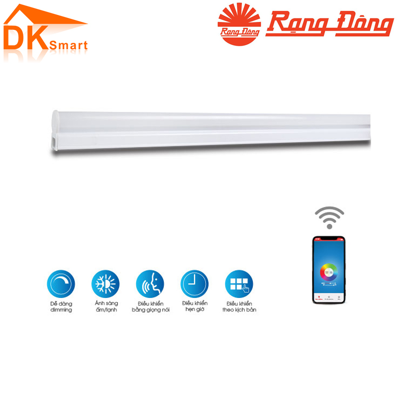 Bộ Đèn LED Tuýp Wifi 16w Rạng Đông, Bảo Hành 24 Tháng - Hàng Chính Hãng