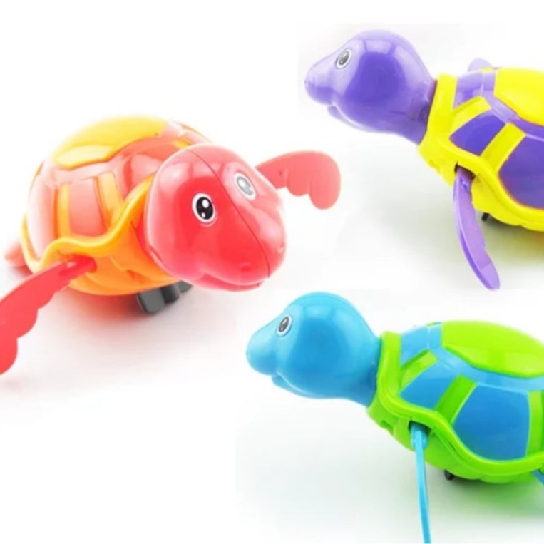 Đồ chơi nhà tắm con rùa mini vặn cót đáng yêu cho bé