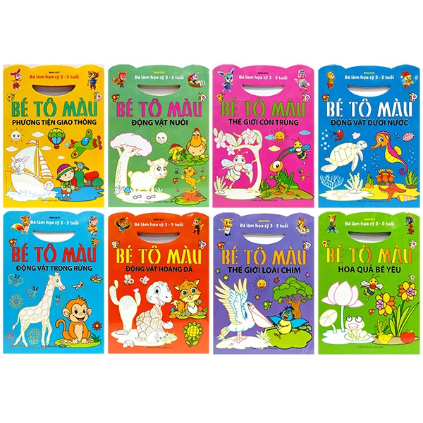 Fahasa - Bộ Sách Bé Tô Màu - Bộ 8 Cuốn
