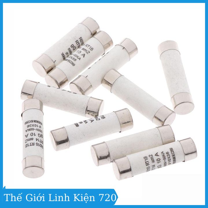 Hộp 20 Cầu Chì Sứ 10x38mm (Xịn)
