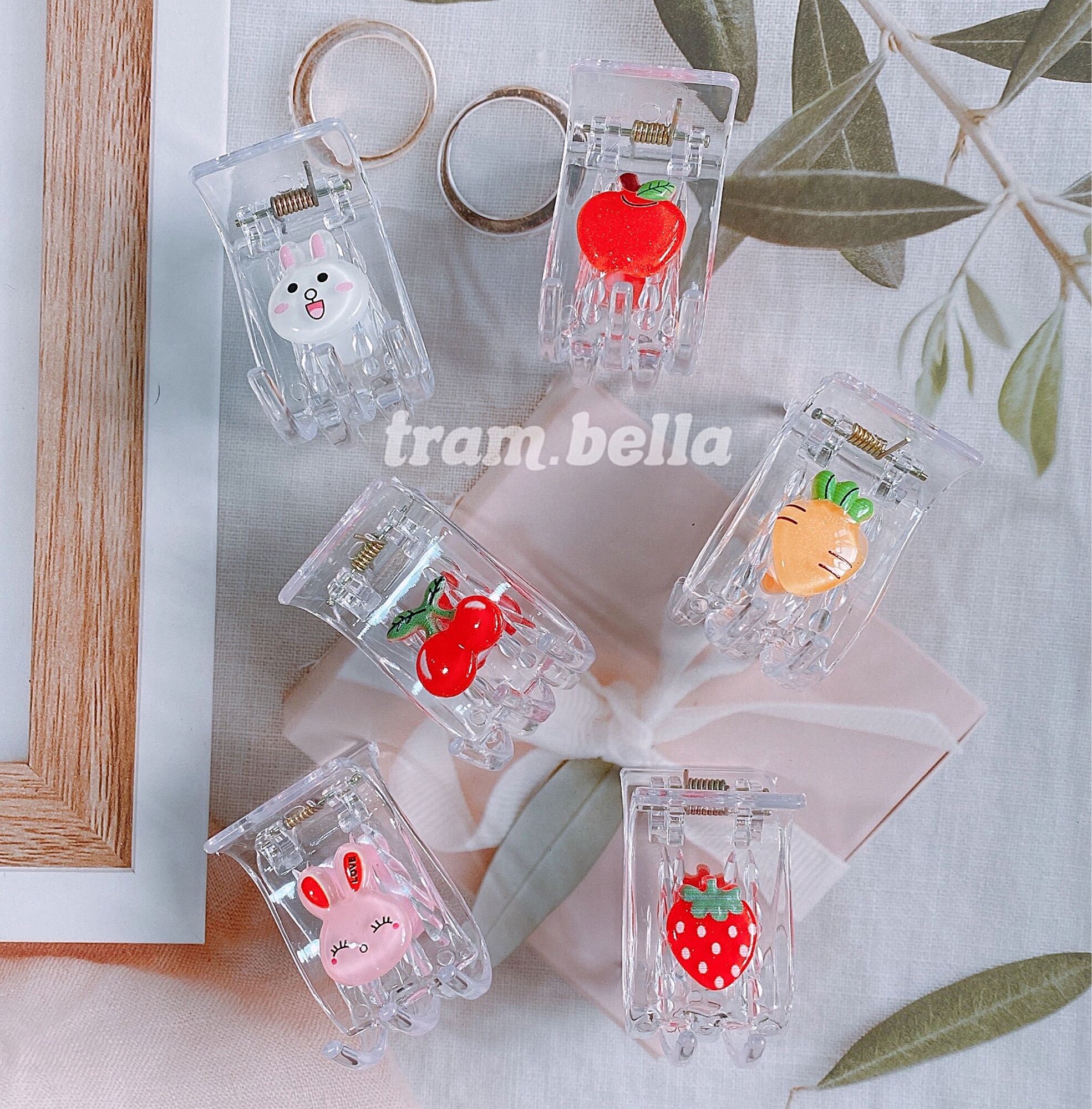 Kẹp tóc càng cua 5 răng hình - Trâm Bella