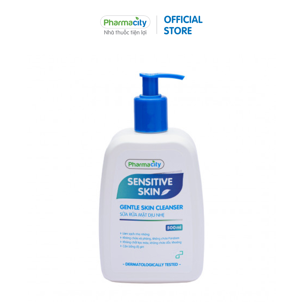 Sữa rửa mặt dịu nhẹ Pharmacity Sensitive Skin Cleanser (500ml)