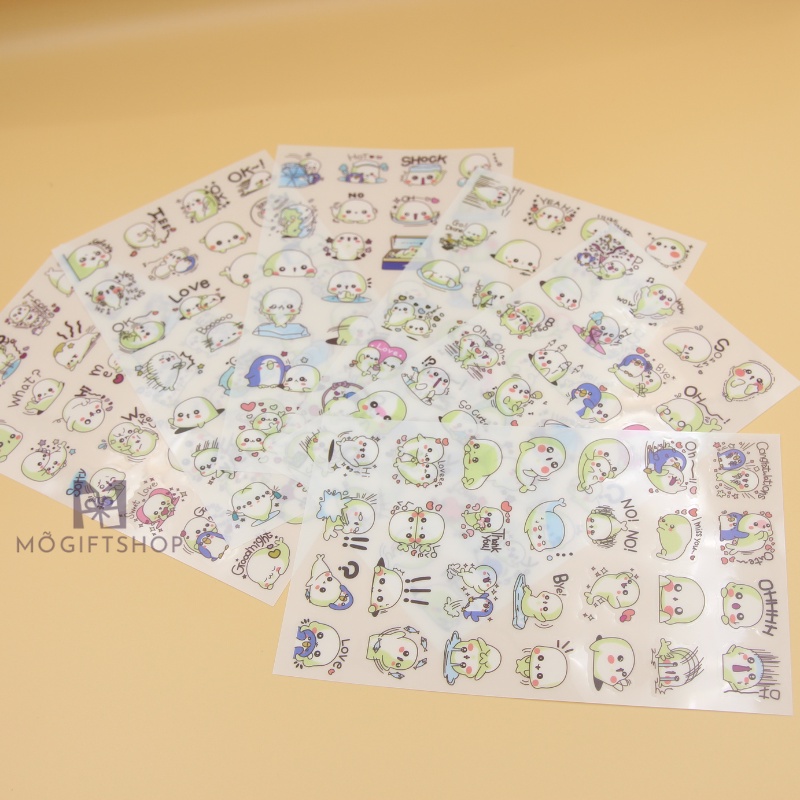 Sticker chống nước hình dán cute