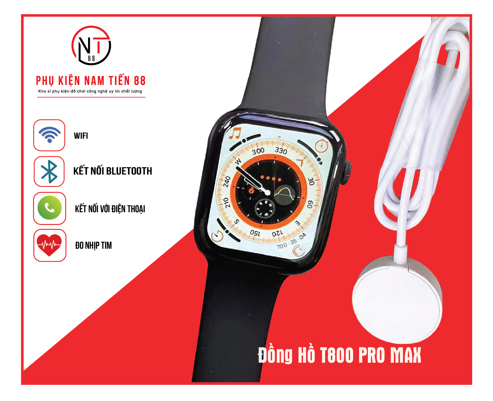 Đồng hồ T800 Pro Max - MixASale