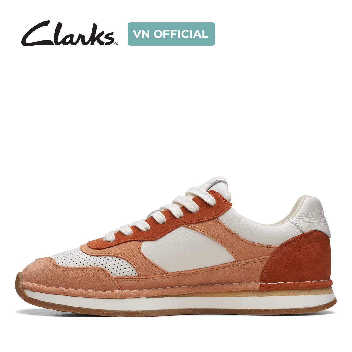 Giày Sneaker Da Lộn Nam Clarks - CraftRun Tor