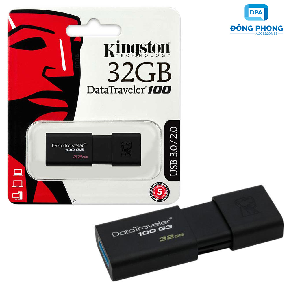 USB 3.0 Kingston 32GB DT100G3 Tốc Độ Cao