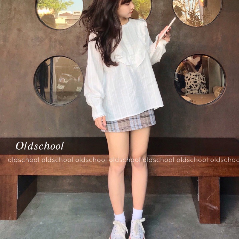 (Oldschoolcloth)ÁO BABYDOLL REN NGỰC ULZZANG (ảnh thật/sẵn)