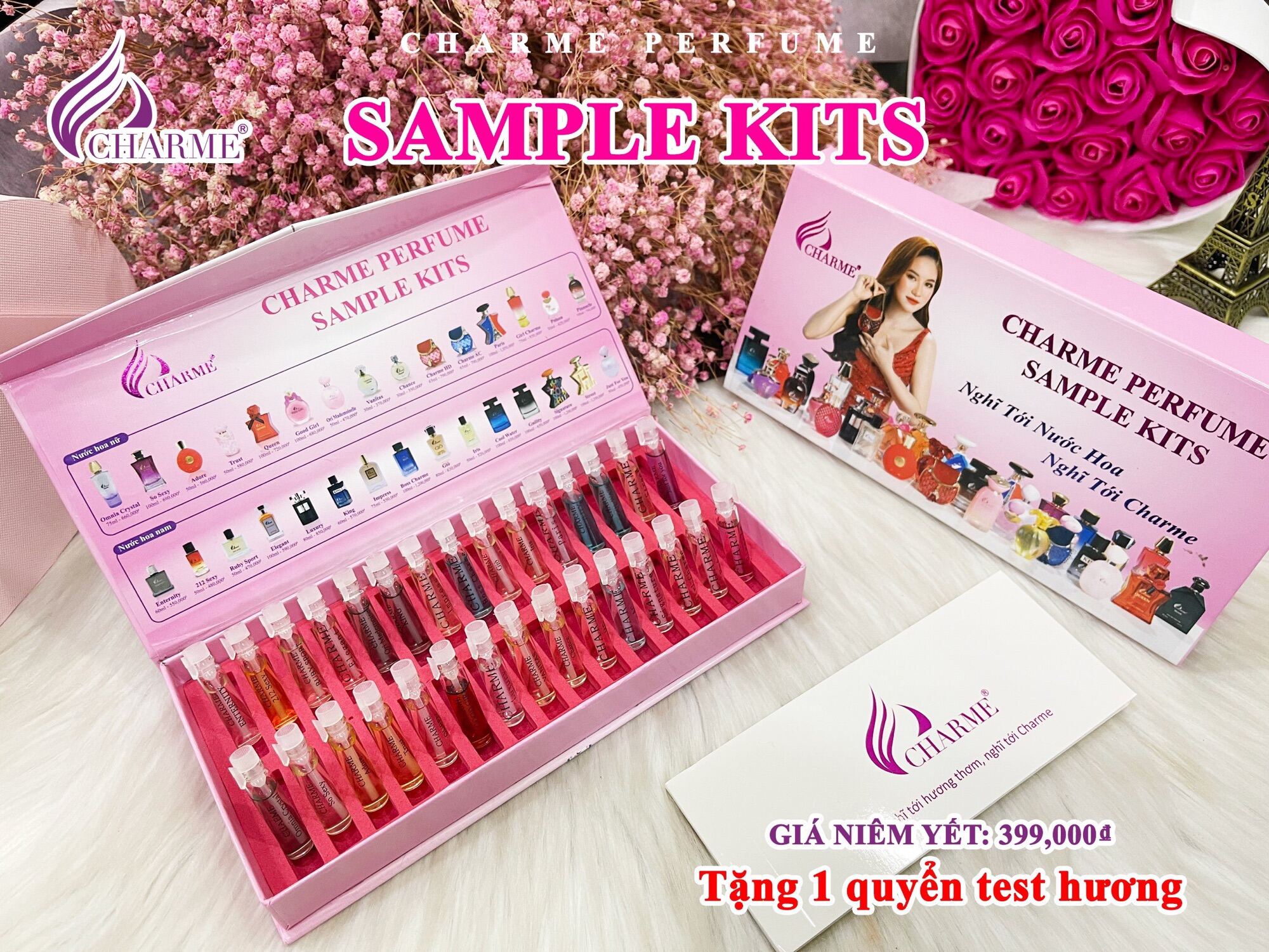 Bộ test nước hoa 30 mùi mới