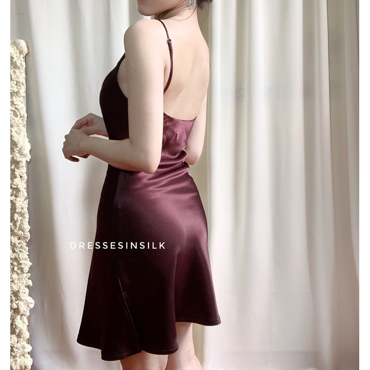 Đầm Lụa Cổ Đỗ Ngắn