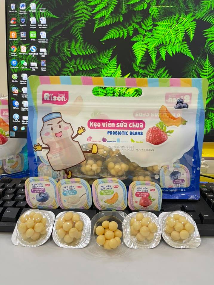 [HCM]Kẹo viên sữa chua Probiotic beans 150gr