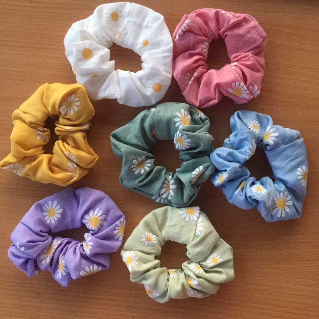 Dây buộc tóc, cột tóc scrunchies hình hoa quả dễ thương