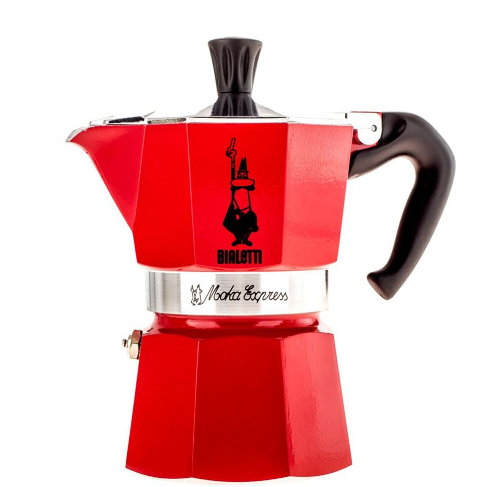 Ấm Moka Bialetti Express đỏ 3 cup