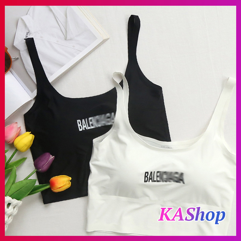 Áo su dáng tanktop chữ Balenca siêu hack dáng siêu mịn siêu mát
