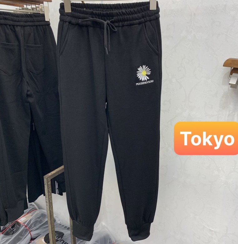 QUẦN JOGGER THỂ THAO NAM NỮ UNISEX THOÁNG MÁT CHẤT NỈ DÀY DA CÁ HOA CÚC HOT TREND HÈ 2021 NHẬT BẢN CAO CẤP - TOKYO FASHION