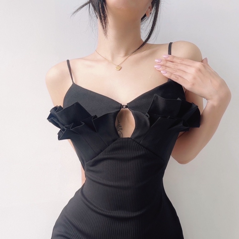 Đầm Body Maxi Hở Lưng Tôn Dáng