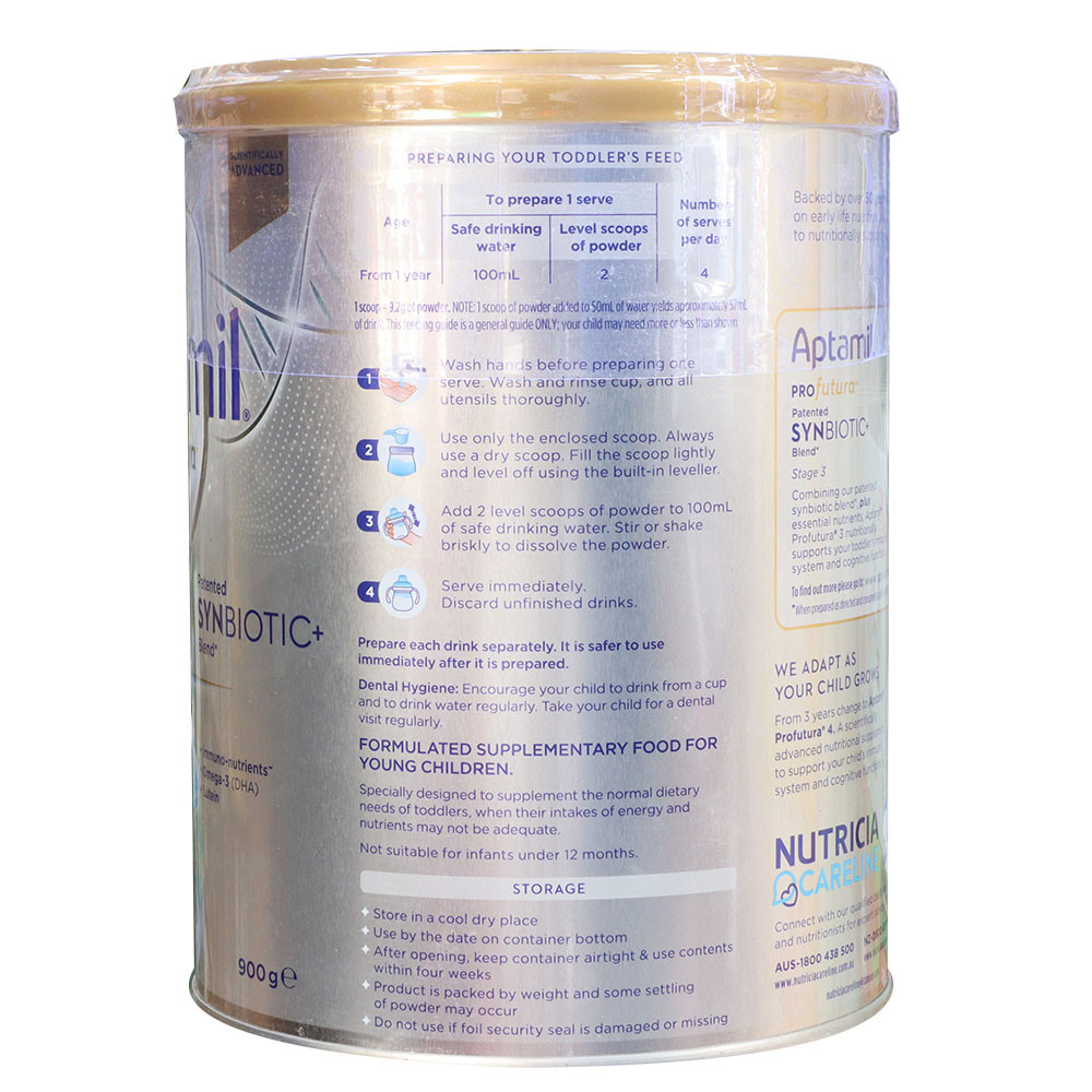 Sữa Aptamil Úc số 3 Profutura 900G (trẻ từ 1-3 tuổi)
