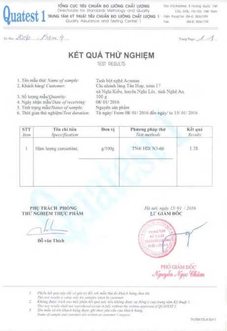 [HCM]Hộp 500Gram - Tinh Bột Nghệ Đỏ Nguyên Chất Acumin