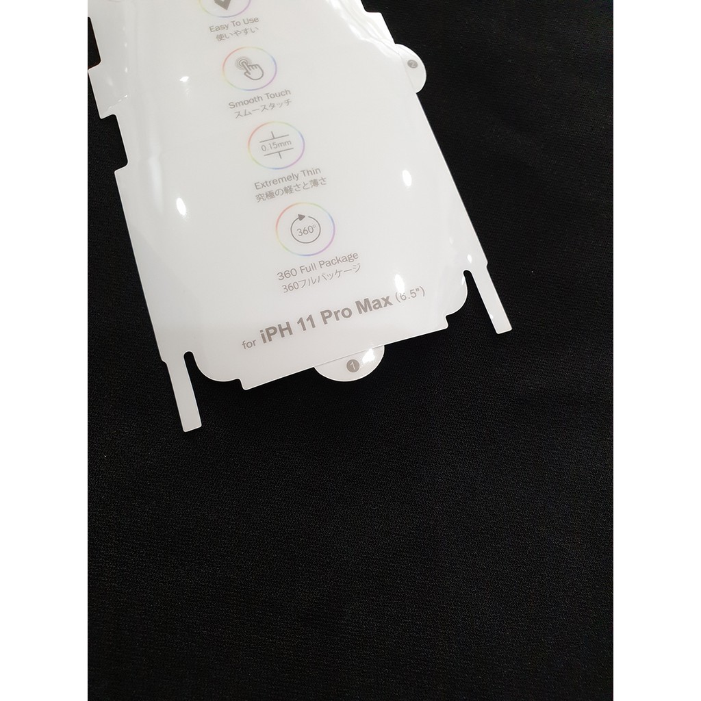 Bộ miếng dán chống trầy xước 2 mặt  iPhone 11 Pro Max