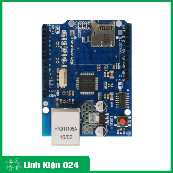 Module Ethernet W5100 mở rộng mạng, hỗ trợ đọc và ghi thẻ SD mini(thẻ TF)