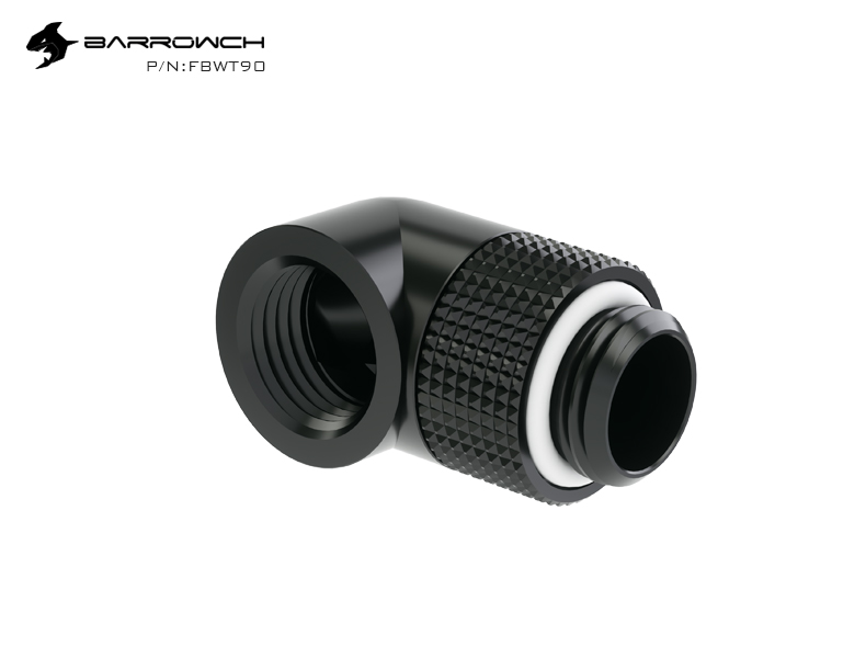 Fit nối 90 dộ tản nhiệt nước Barrowch FBWT90